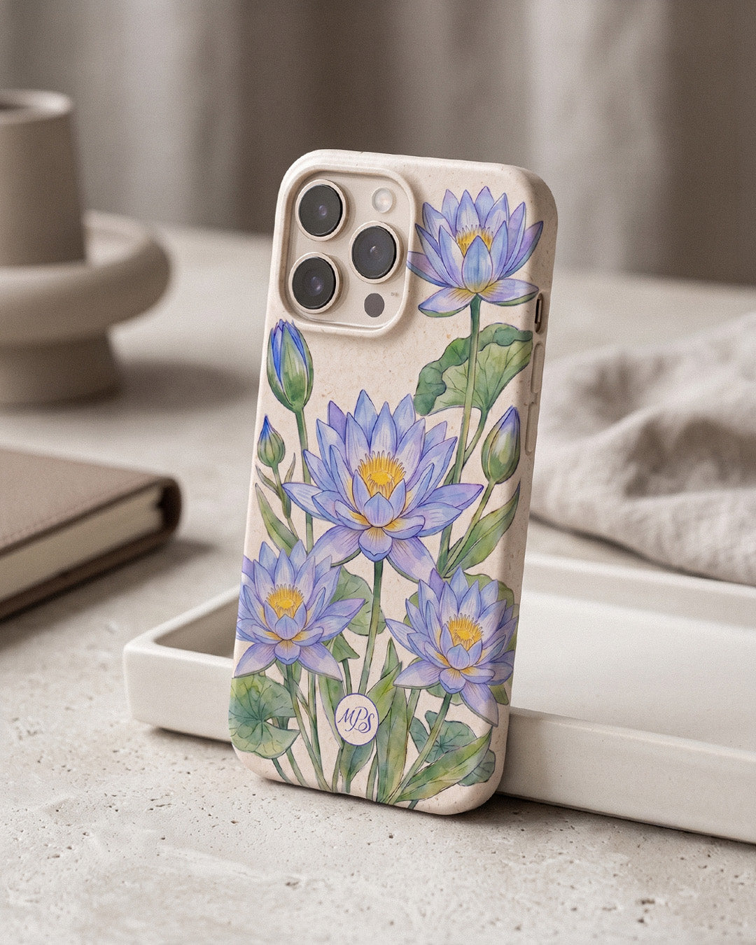 Blue Lotus iPhone Case