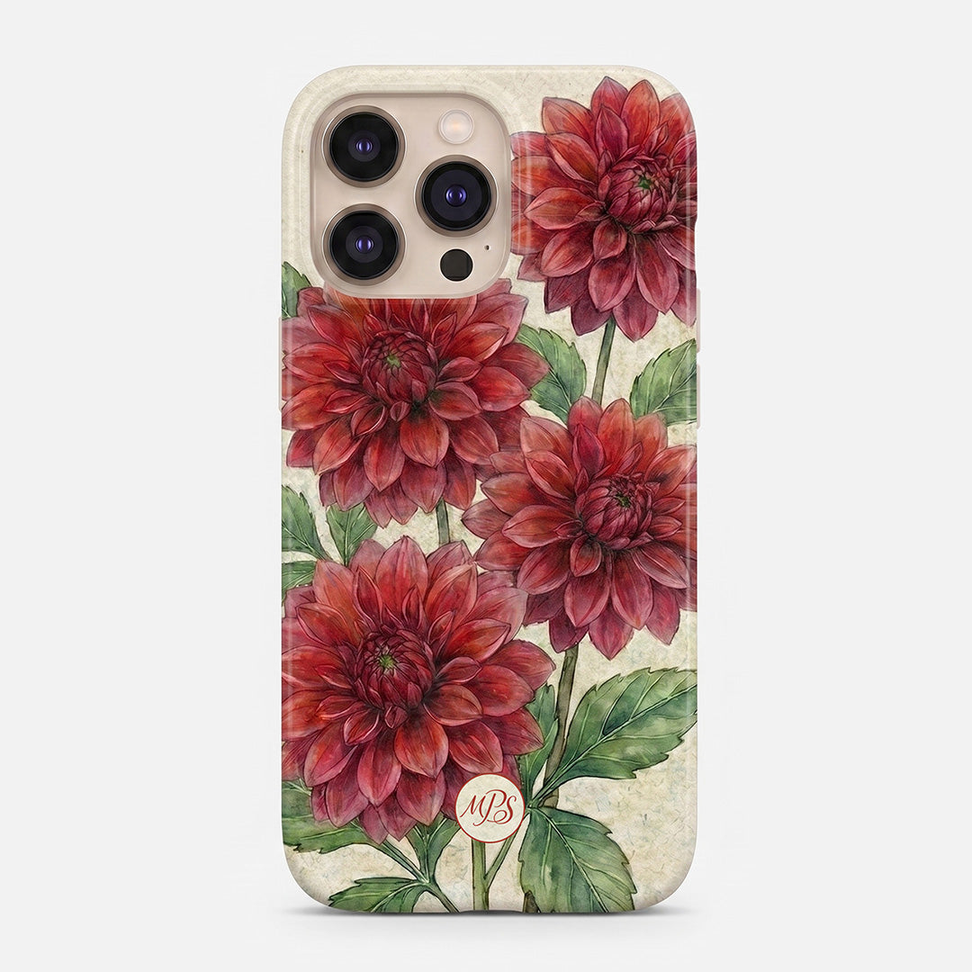 Red Dahlia iPhone Case