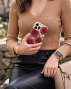 Red Dahlia iPhone Case