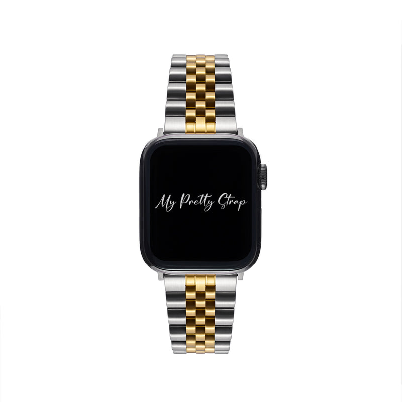 Dalia Apple Watch Strap – Silver and Gold