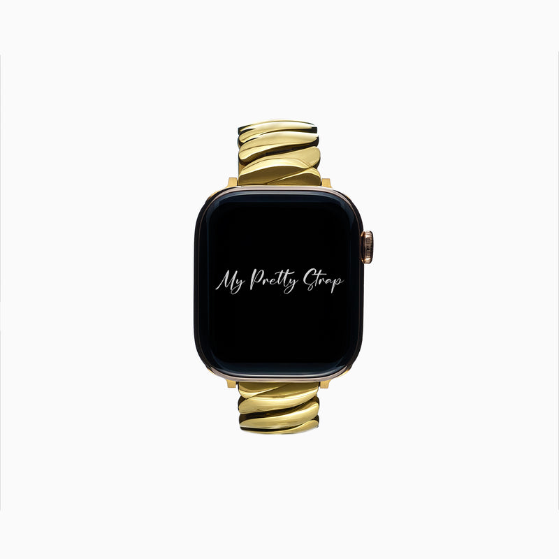 Ripple Apple Watch Strap – Gold